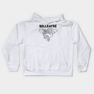 Belleayre Trail Map Kids Hoodie